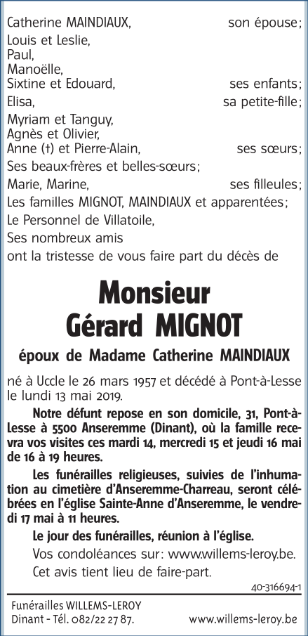 Image Annonce nécrologique