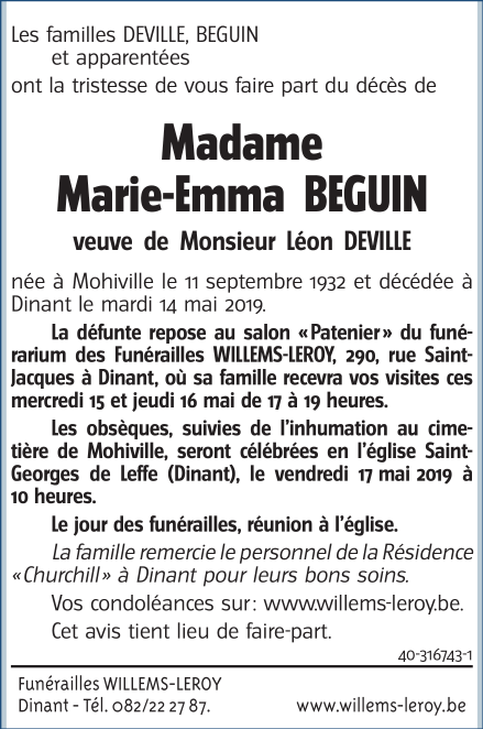 Image Annonce nécrologique