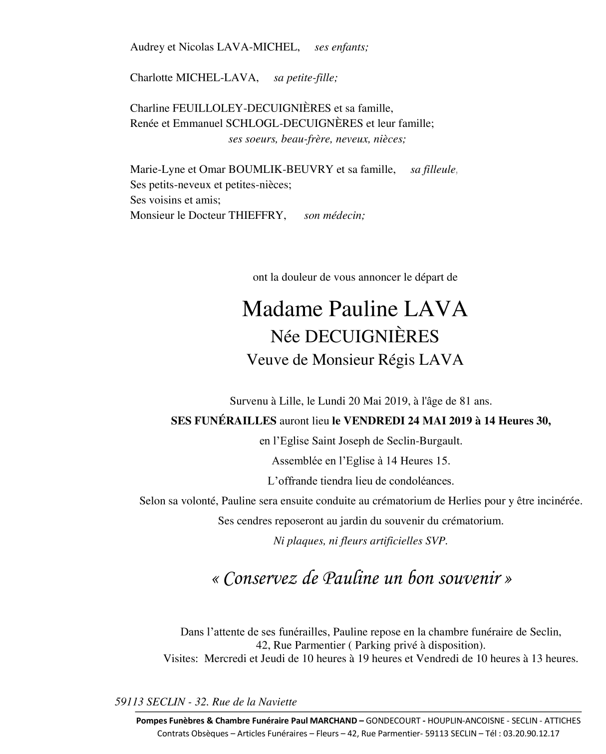 Image Pour voir le faire-part de Pauline CLIQUEZ-ICI