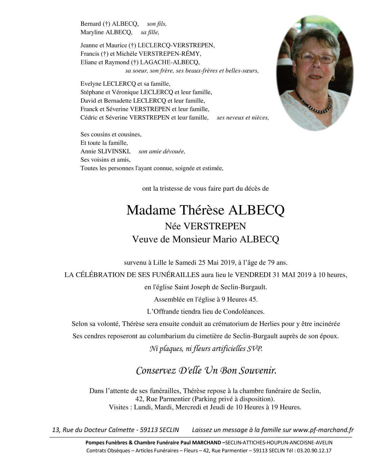 Image Pour voir le faire-part de Thérèse CLIQUEZ-ICI