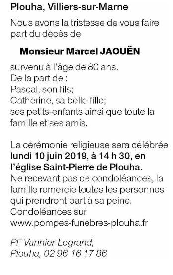 Image Annonce nécrologique