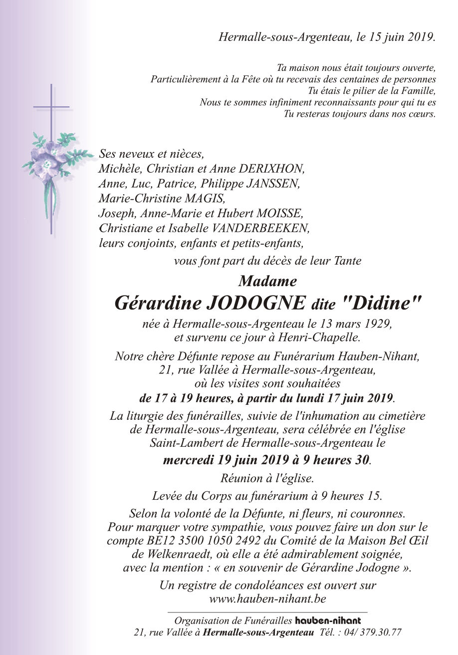 Image Annonce nécrologique