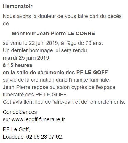 Image Annonce nécrologique