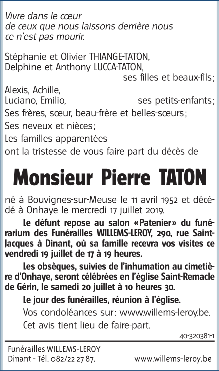 Image Annonce nécrologique