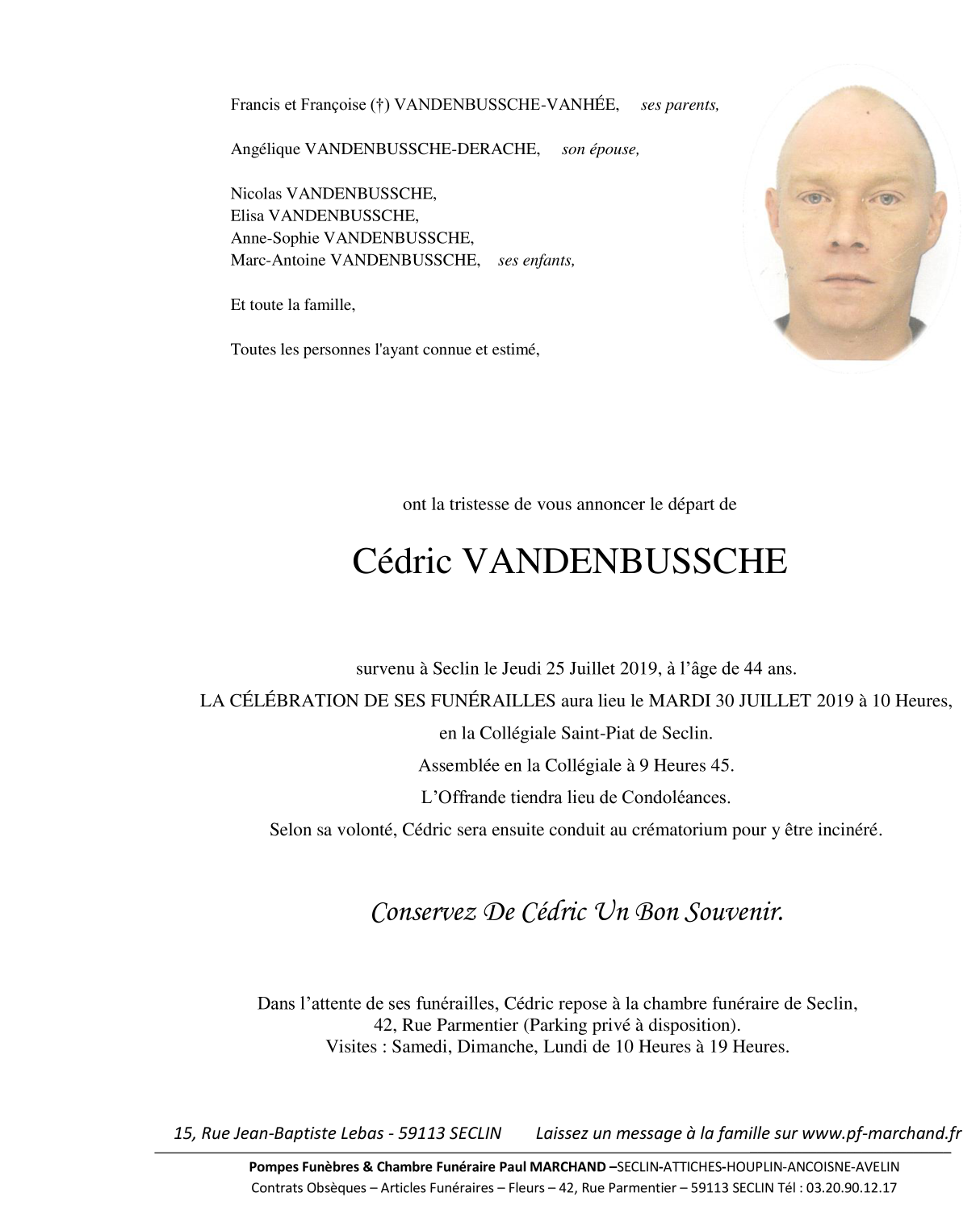 Image Pour voir le faire-part de Cédric CLIQUEZ-ICI