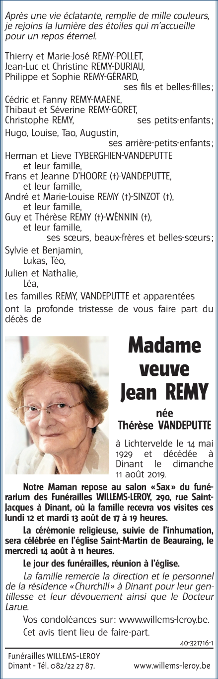 Image Annonce nécrologique