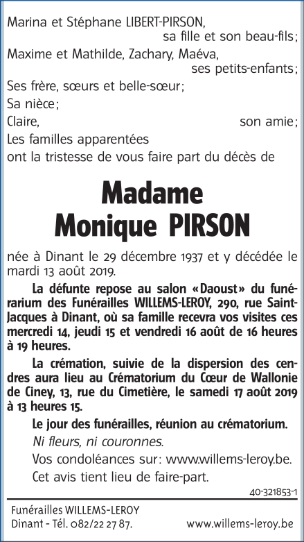 Image Annonce nécrologique