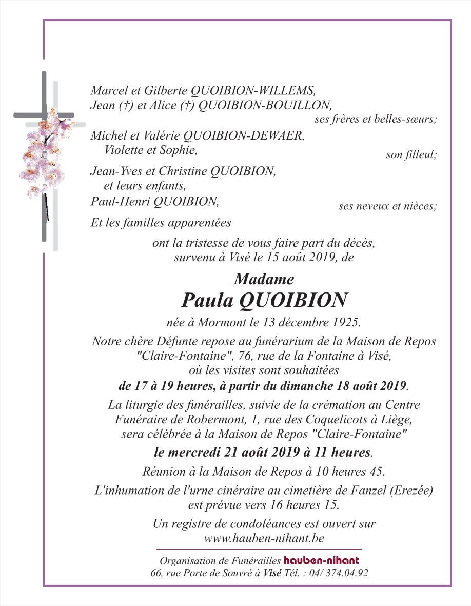 Image Annonce nécrologique