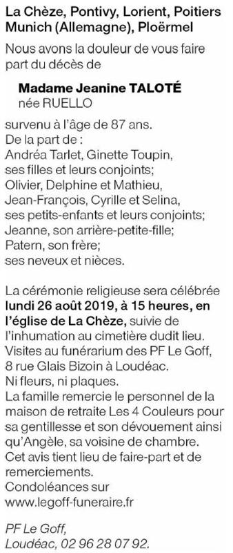 Image Annonce nécrologique