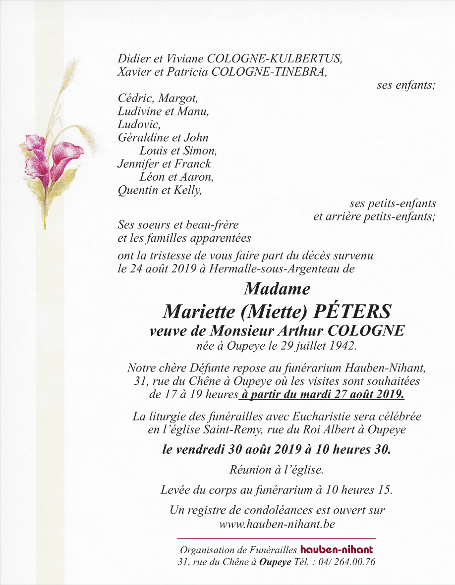 Image Annonce nécrologique