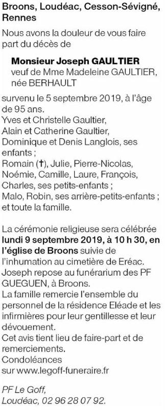 Image Annonce nécrologique