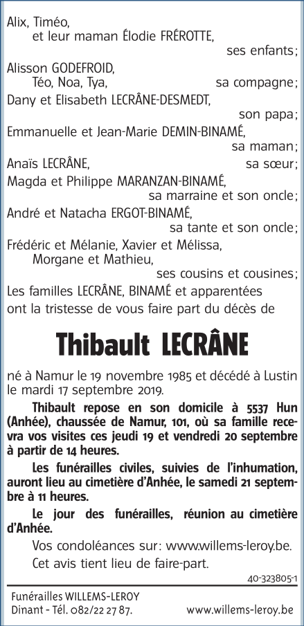 Image Annonce nécrologique
