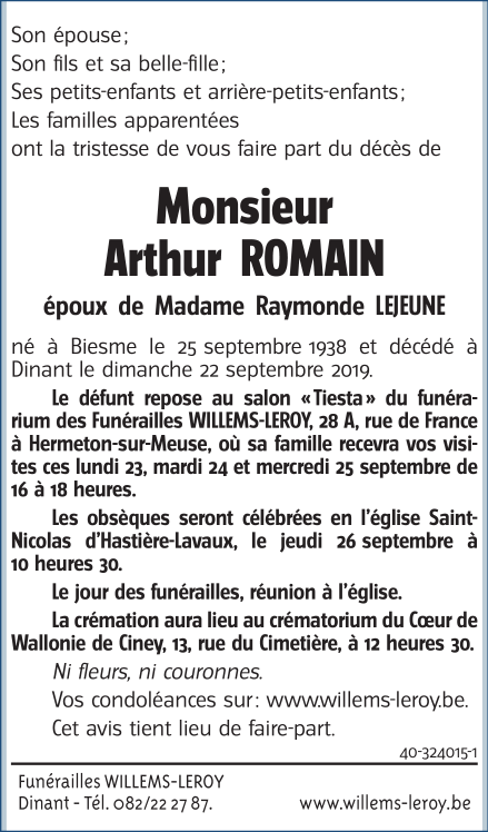 Image Annonce nécrologique