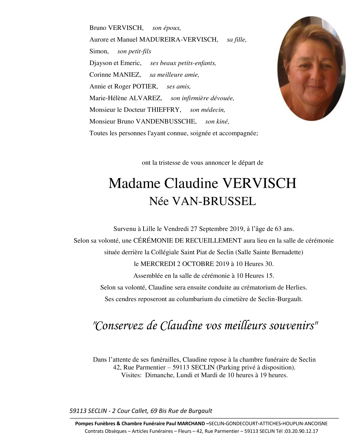 Image Pour voir le faire-part de Claudine CLIQUEZ-ICI