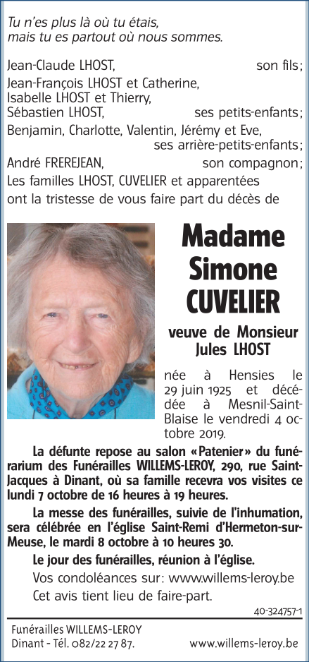 Image Annonce nécrologique