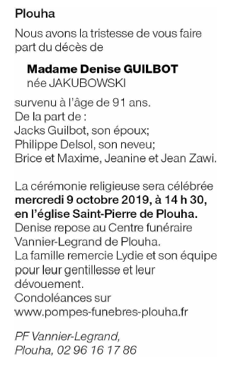 Image Annonce nécrologique