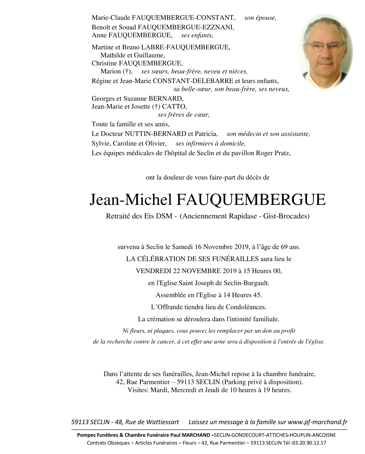 Image Pour voir le faire-part de Jean-Michel CLIQUEZ-ICI