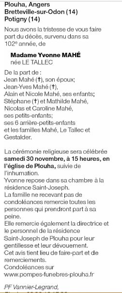 Image Annonce nécrologique