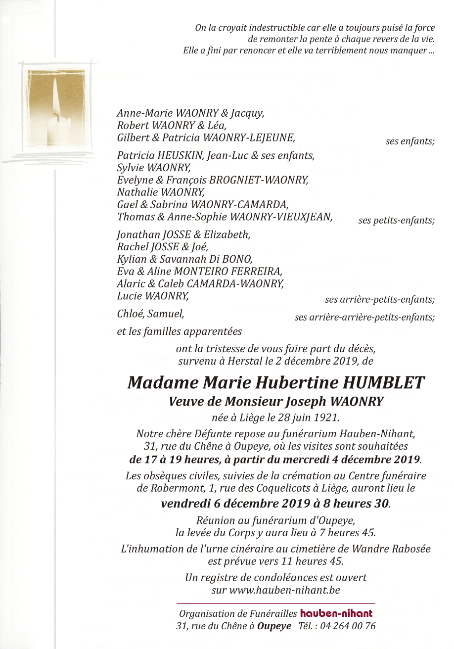 Image Annonce nécrologique