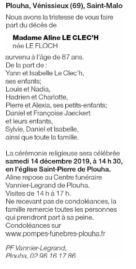 Image Annonce nécrologique