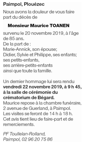 Image Annonce nécrologique