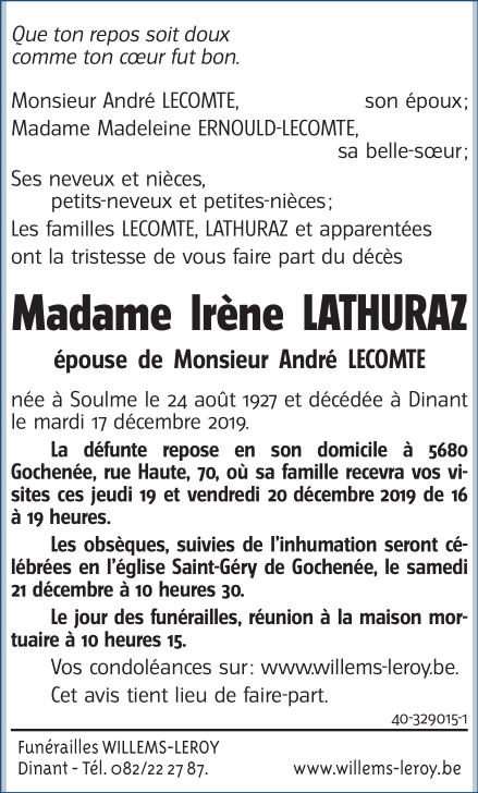 Image Annonce nécrologique