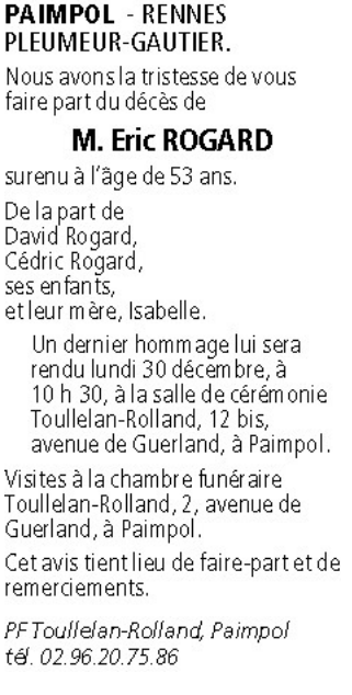 Image Annonce nécrologique