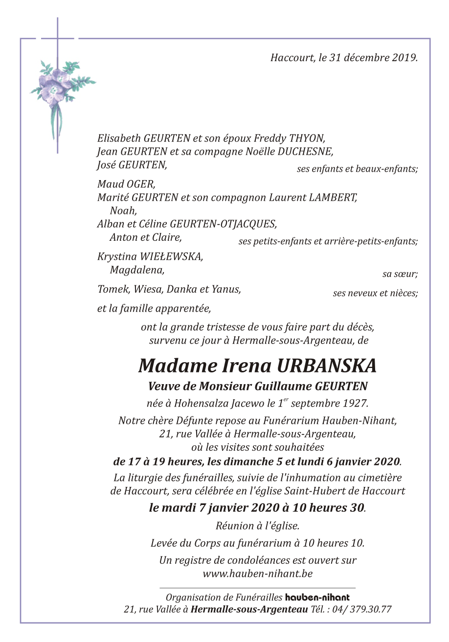 Image Annonce nécrologique