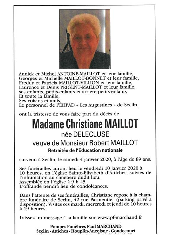 Image Pour voir le faire-part de Christiane CLIQUEZ-ICI