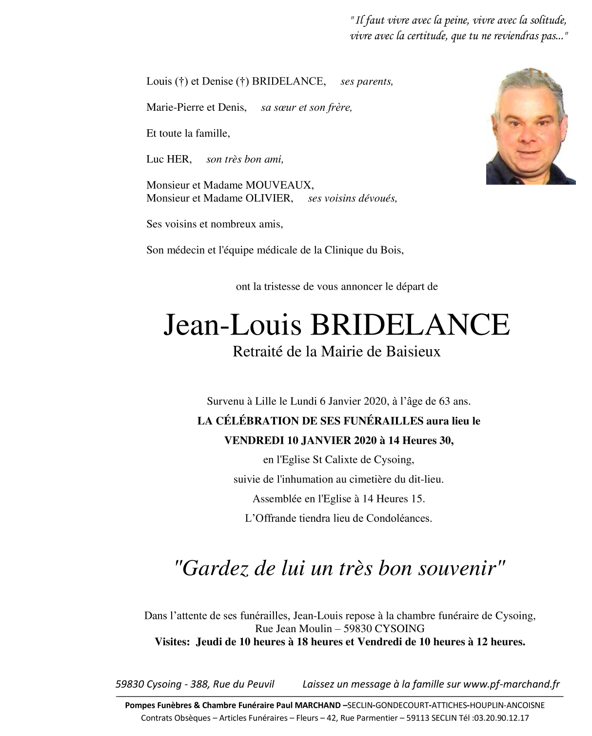 Image Pour voir le faire-part de Jean-Louis CLIQUEZ-ICI