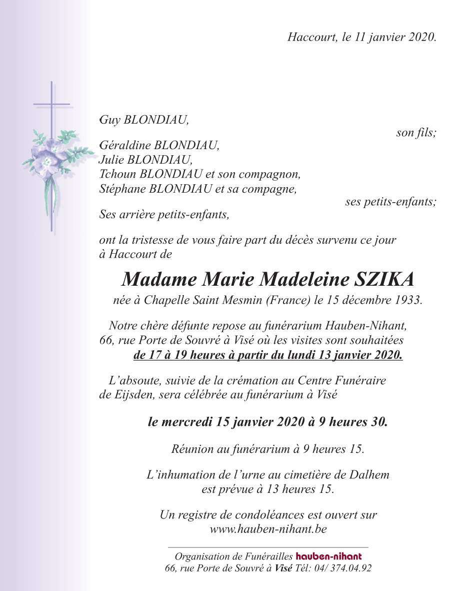 Image Annonce nécrologique
