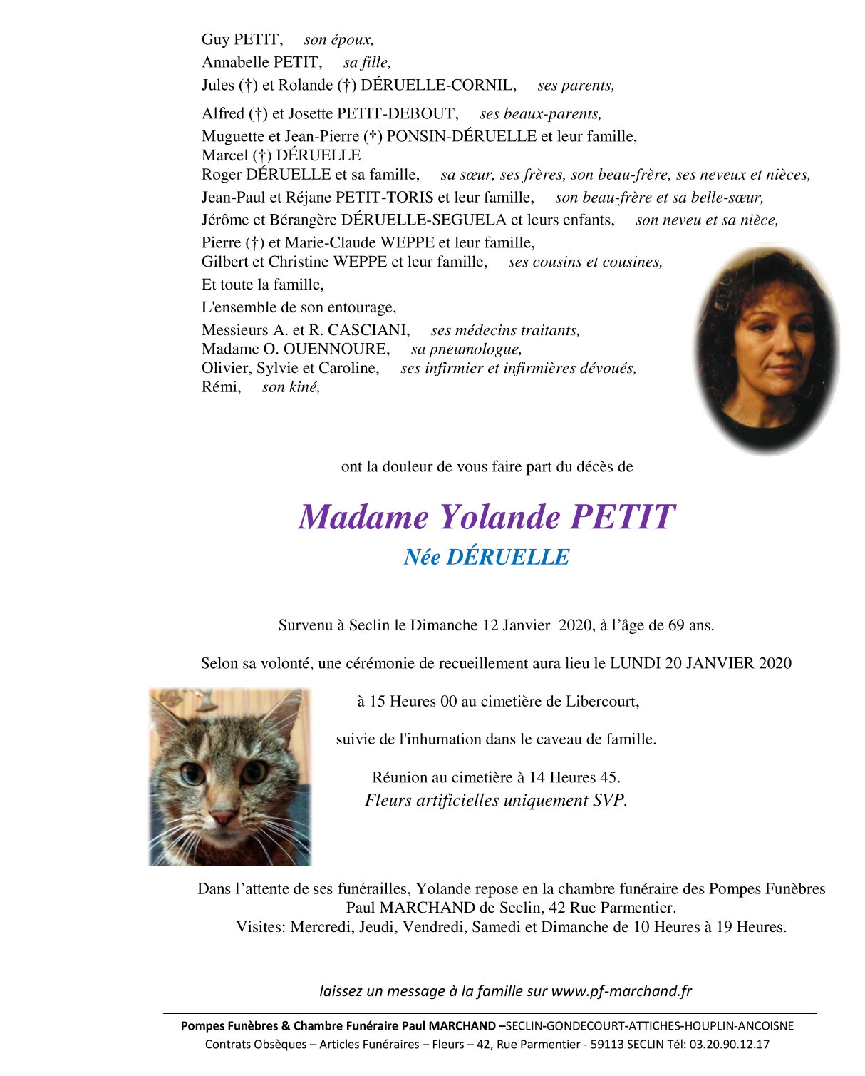 Image Pour voir le faire-part de Yolande CLIQUEZ-ICI