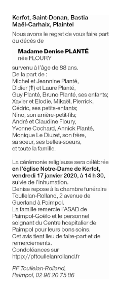 Image Annonce nécrologique
