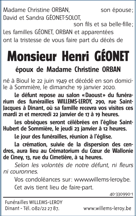 Image Annonce nécrologique