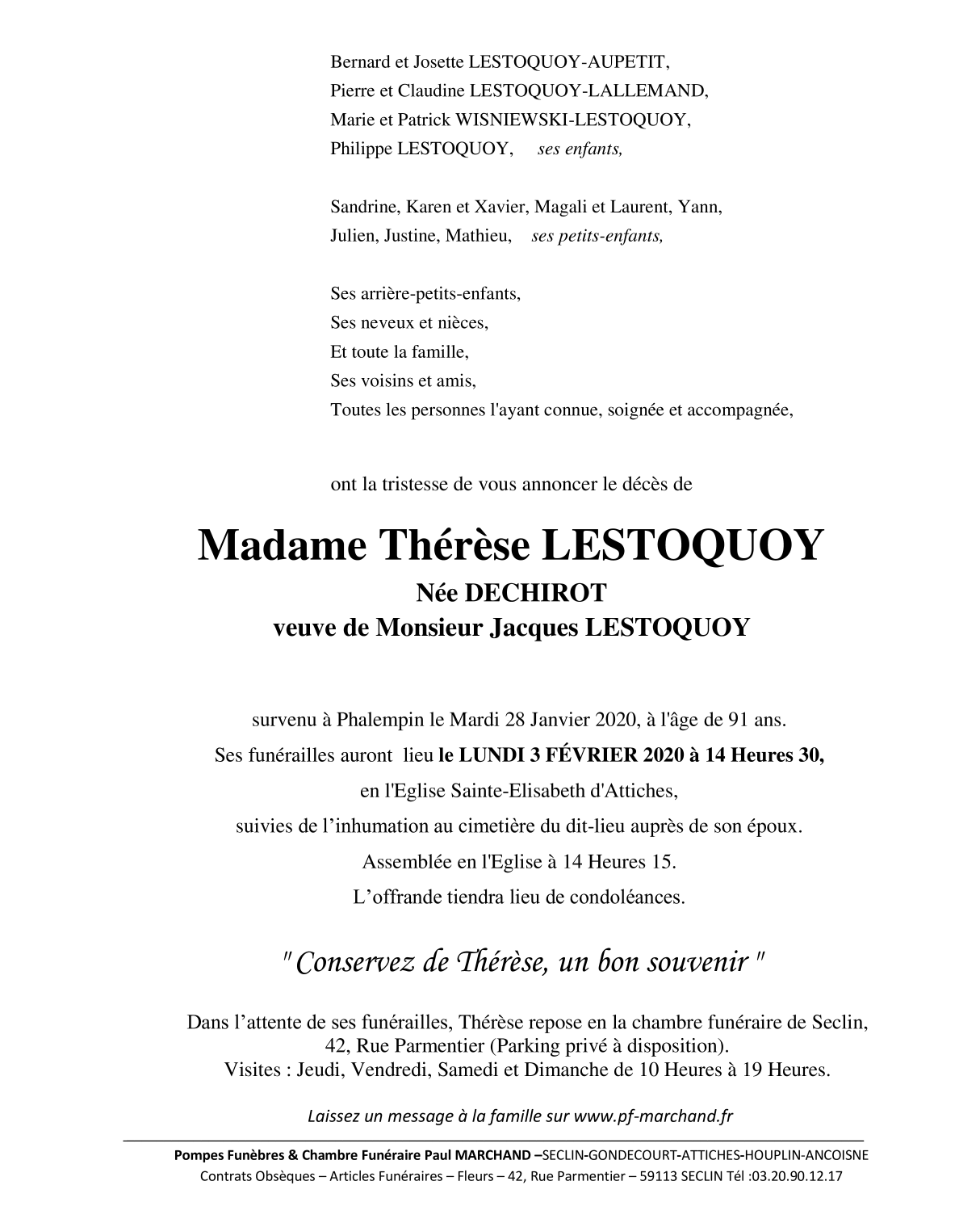 Image Pour voir le faire-part de Thérèse CLIQUEZ-ICI