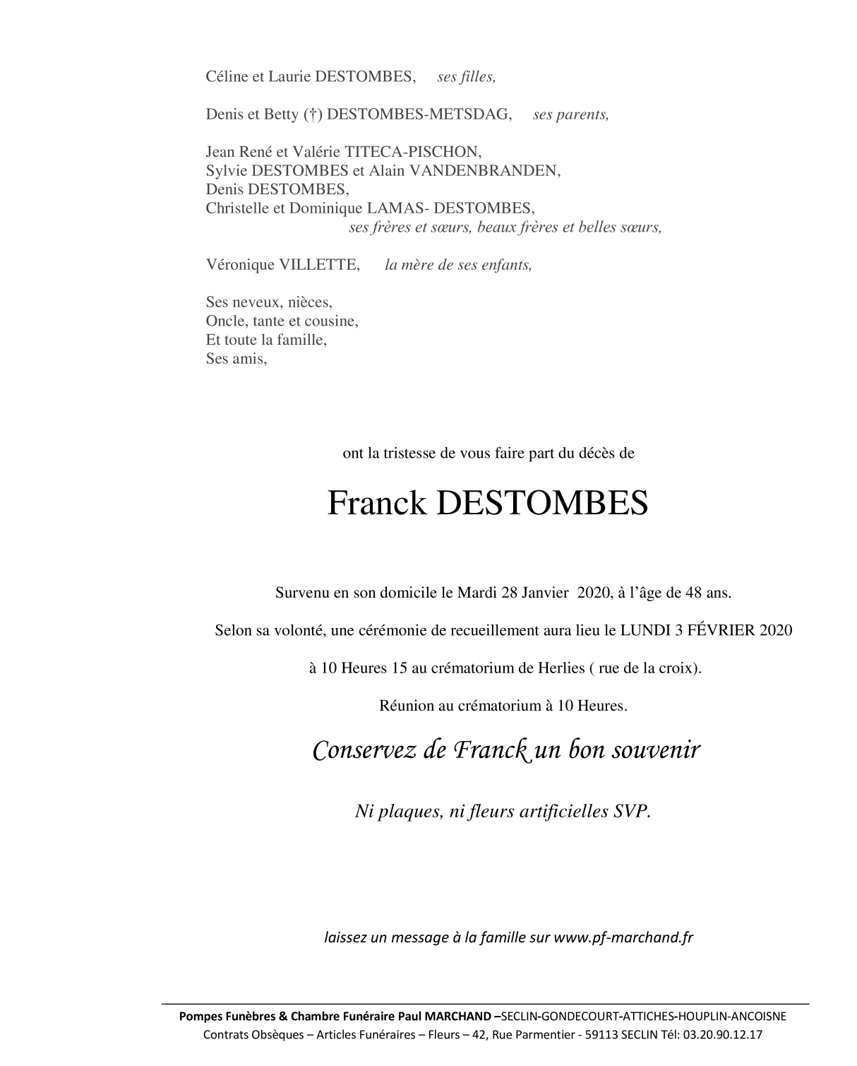 Image Pour voir le faire-part de Franck CLIQUEZ-ICI