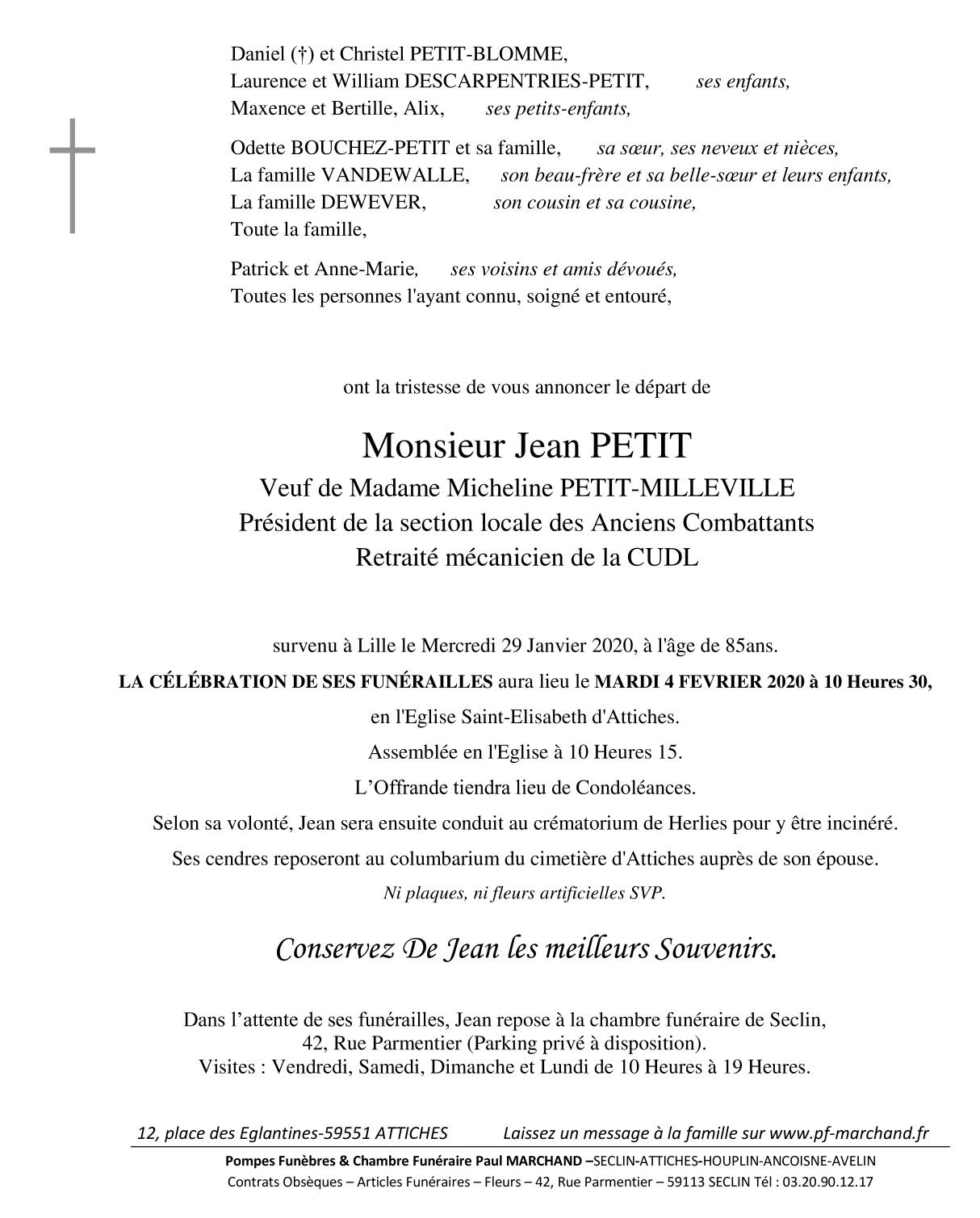 Image Pour voir le faire-part de Jean CLIQUEZ-ICI