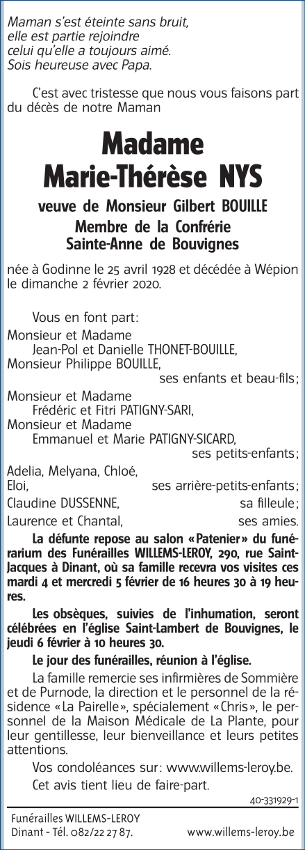 Image Annonce nécrologique