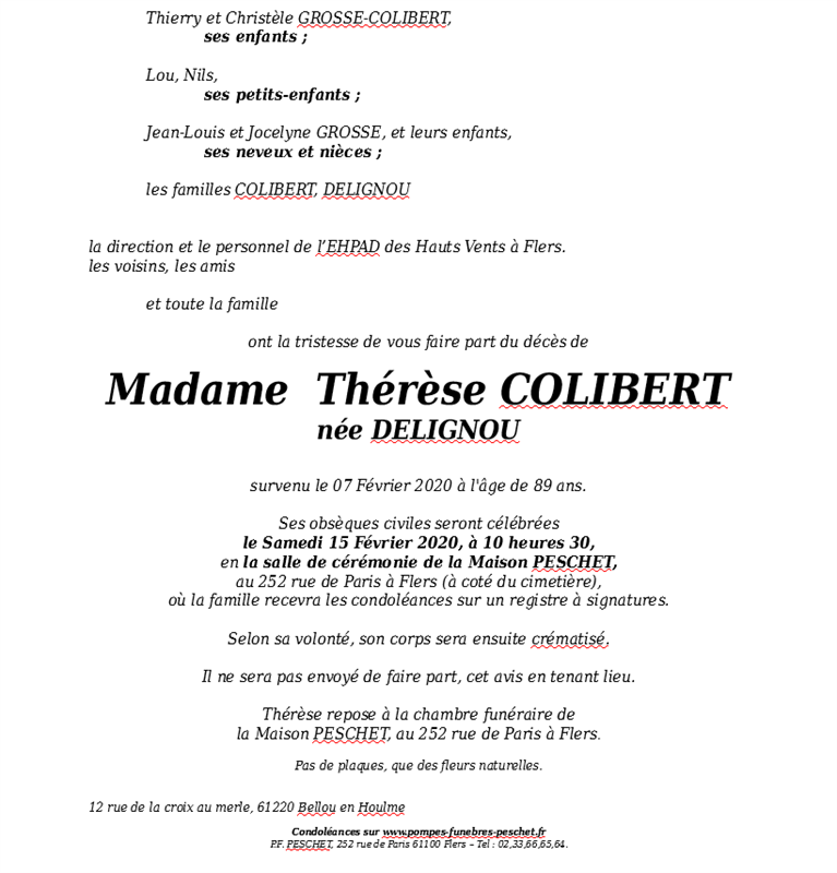 Image Annonce nécrologique