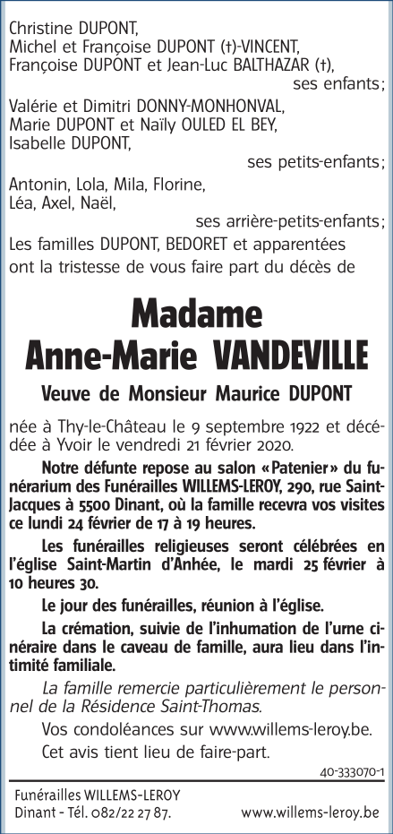 Image Annonce nécrologique