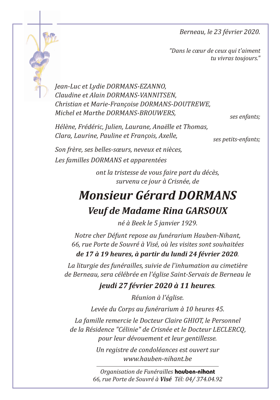Image Annonce nécrologique