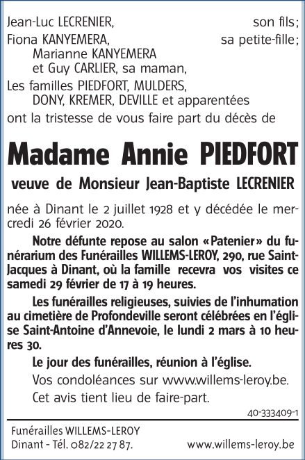 Image Annonce nécrologique