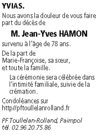 Image Annonce nécrologique