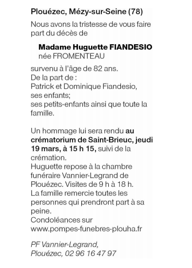 Image Annonce nécrologique