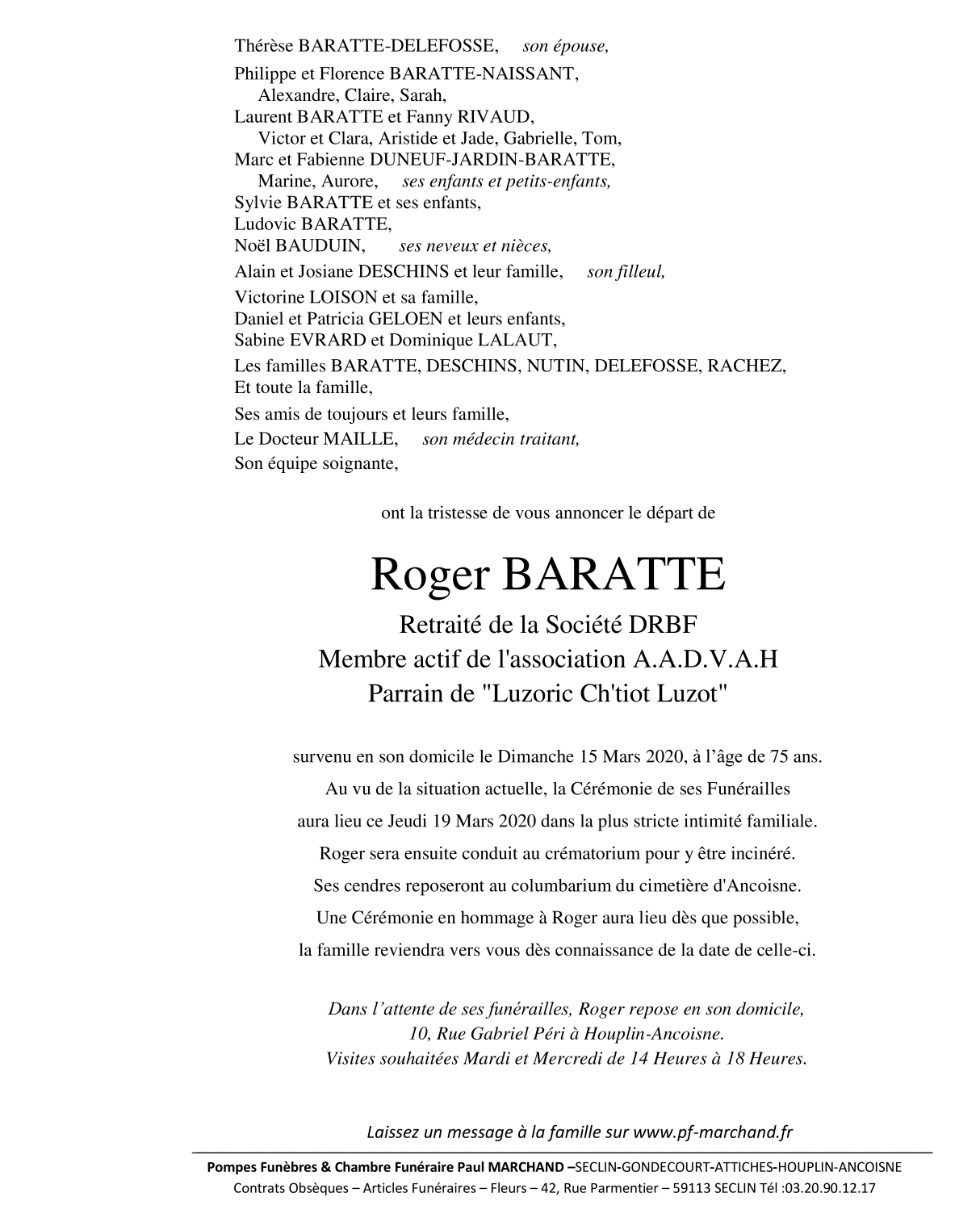 Image Pour voir le faire-part de Roger CLIQUEZ-ICI