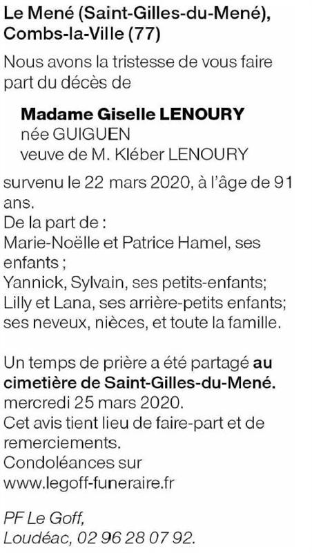 Image Annonce nécrologique