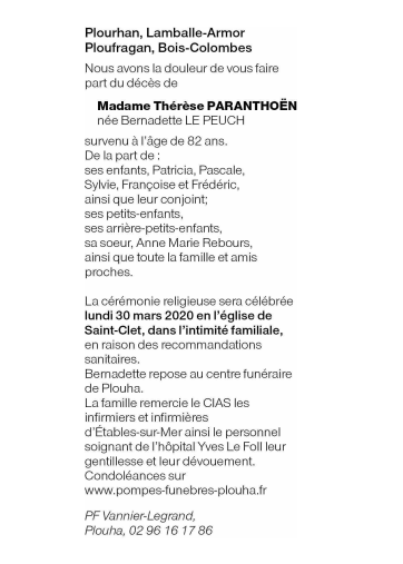 Image Annonce nécrologique