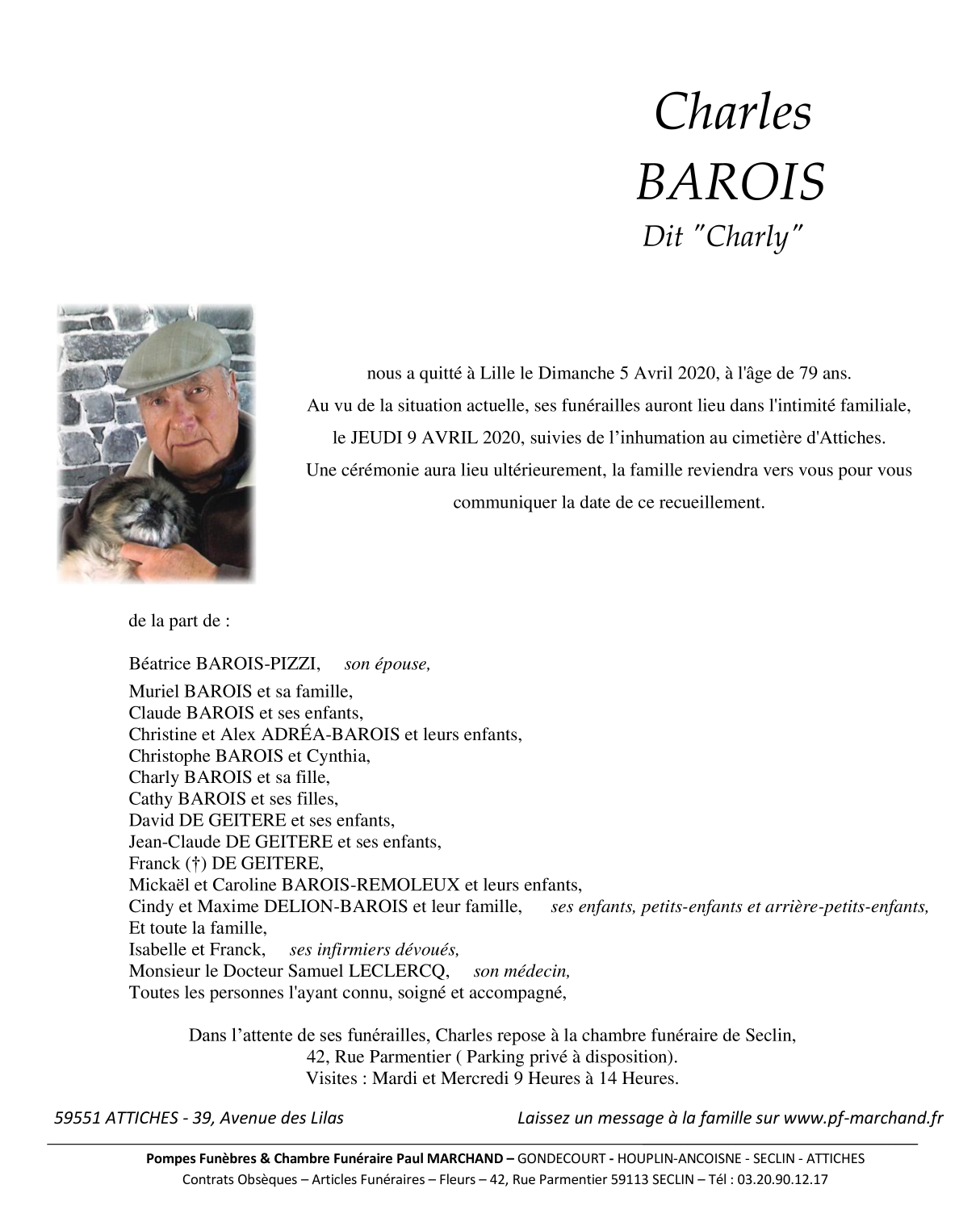 Image Pour voir le faire-part de Charles CLIQUEZ-ICI