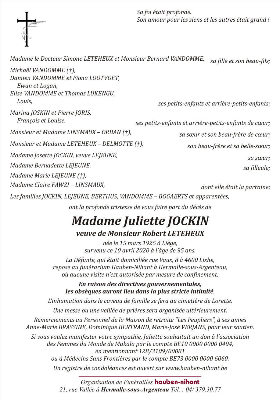 Image Annonce nécrologique