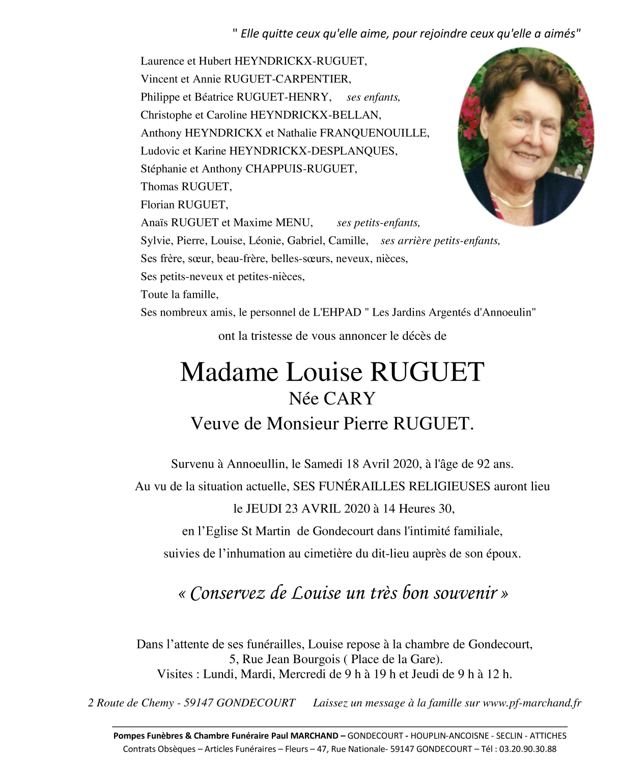 Image Annonce nécrologique